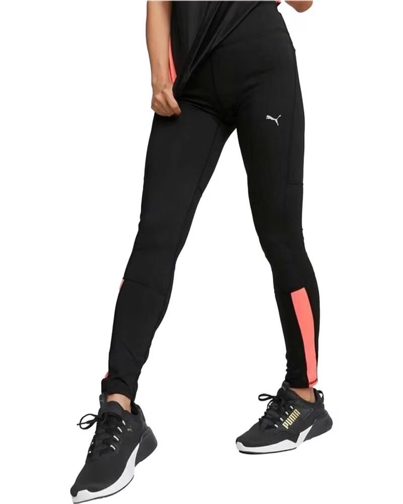PUMA PUMA RUN FAVORITE RISE FULL RUNNING TIGHTS FOR WOMEN NEGRO