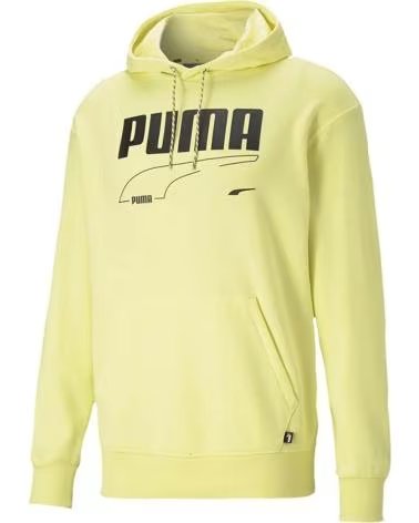 PUMA FELPA CON CAPPUCCIO PUMA REBEL HOODIE TR DA UOMO AMARILLO