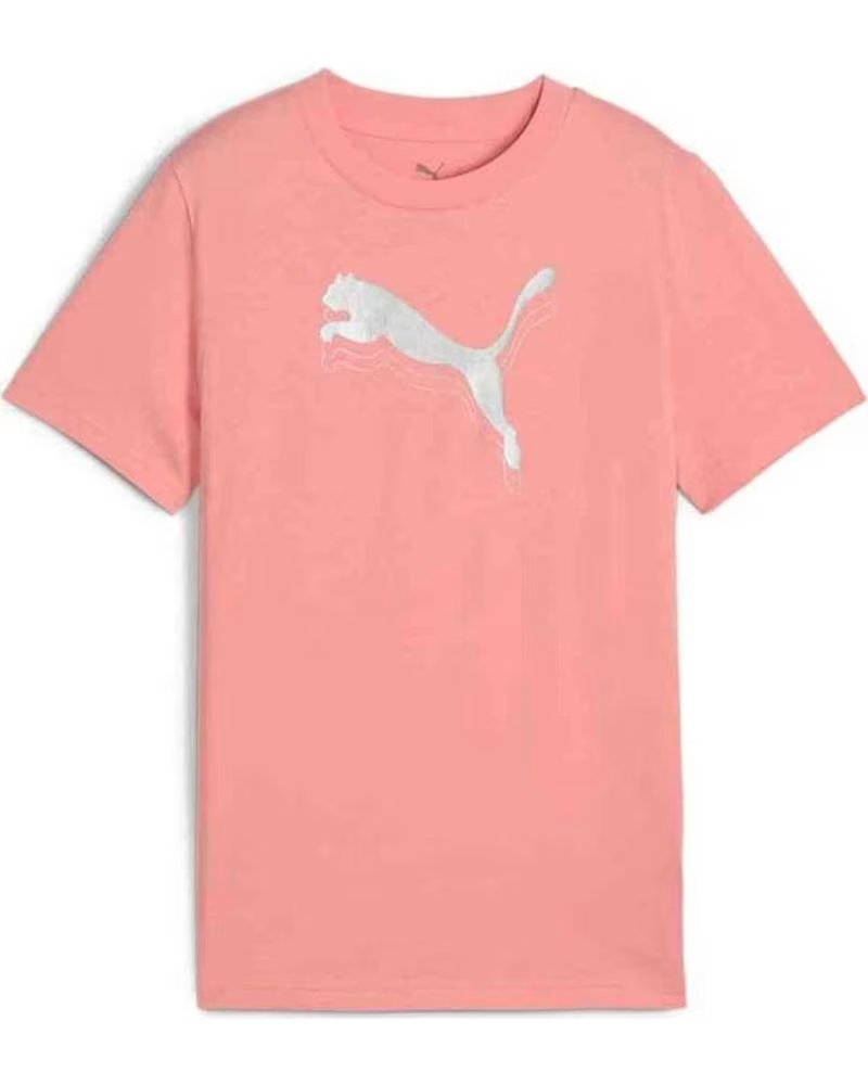 Sapatilhas de Menina e Menino PUMA CAMISETA ESS METALLIC TEE G ROSA