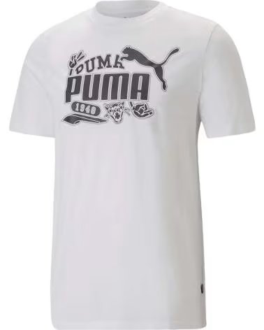 PUMA CAMISETA PUMA GRAPHICS ICON PARA HOMBRE Y MUJER BLANCO
