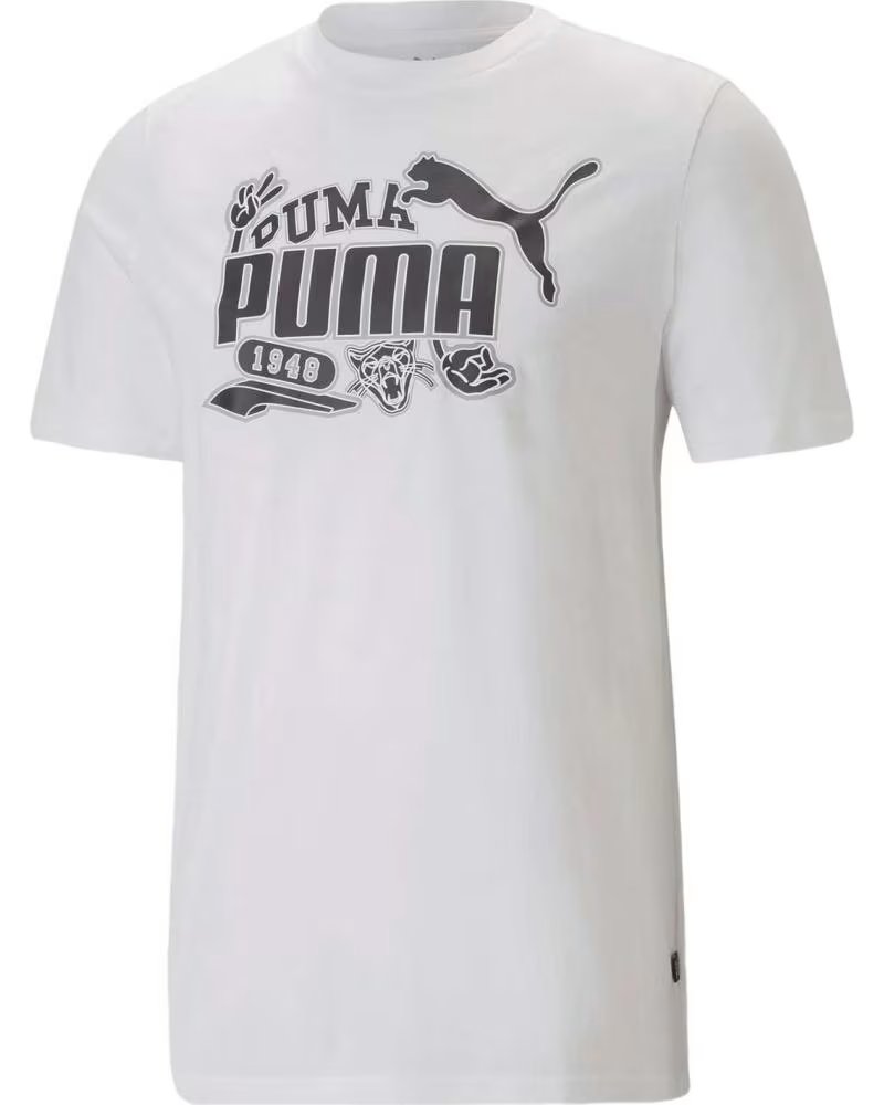 PUMA CAMISETA PUMA GRAPHICS ICON PARA HOMBRE Y MUJER BLANCO