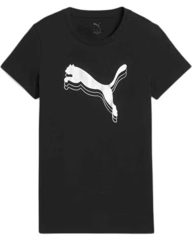 PUMA PUMA ESS METALLIC TEE WOMEN´S BLACK T-SHIRT NEGRO