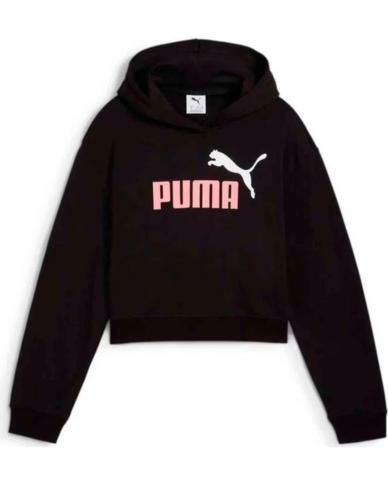 PUMA HOODIE WITH PRINTED LOGO NEGRO