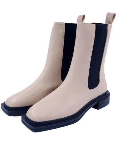 BOTINES CHELSEA CORINA M1770 BEIGE BEIGE