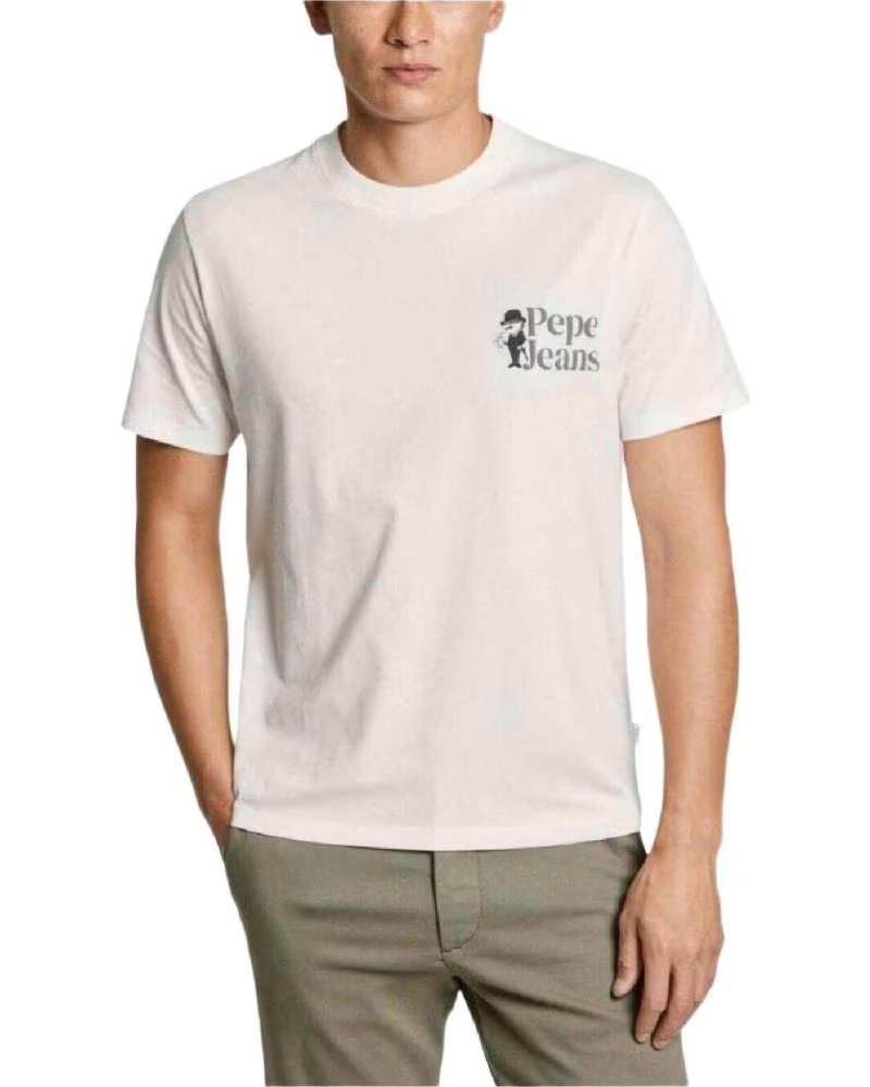 PEPE JEANS PEPE JEANS HERREN T-SHIRT MIT KURZEN ÄRMELN BLANCO