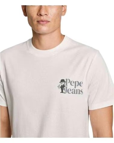 PEPE JEANS PEPE JEANS HERREN T-SHIRT MIT KURZEN ÄRMELN BLANCO