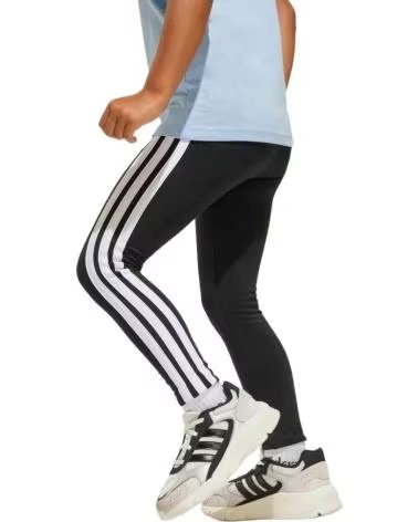 ADIDAS PANTALONI LUNGHI ADIDAS 3 STRISCE PER BAMBINO NEGRO