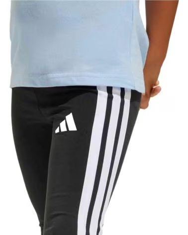 ADIDAS PANTALONI LUNGHI ADIDAS 3 STRISCE PER BAMBINO NEGRO