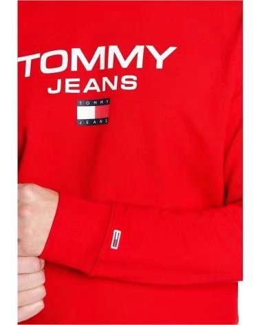 TOMMY JEANS SUDADERA TOMMY JEANS PARA HOMBRE ROJA ROJO