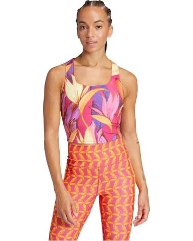 ADIDAS T-SHIRT SPORTIVA ADIDAS DONNA STAMPA FLOREALE BOPINK-SPRYEL-LUCFUC