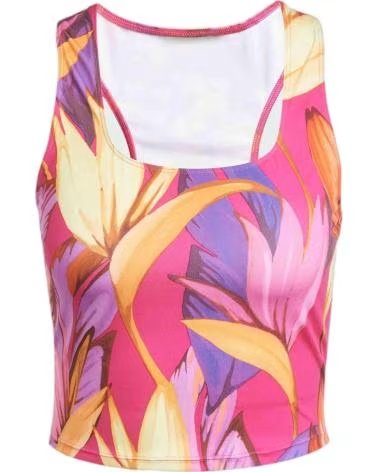 ADIDAS T-SHIRT SPORTIVA ADIDAS DONNA STAMPA FLOREALE BOPINK-SPRYEL-LUCFUC