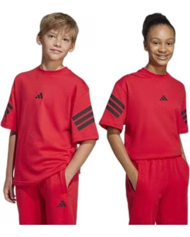 ADIDAS ADIDAS ESSENTIALS 3-STRIPES T-SHIRT KIDS RED ROJO