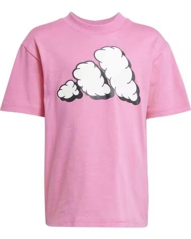 ADIDAS COMPLETO SPORTIVO ADIDAS BAMBINA ROSA CON STAMPA DIVERTENTE ROSA