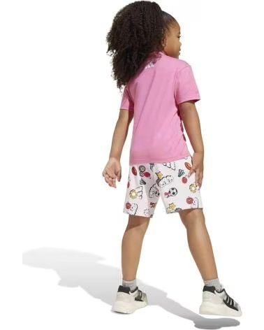 ADIDAS COMPLETO SPORTIVO ADIDAS BAMBINA ROSA CON STAMPA DIVERTENTE ROSA