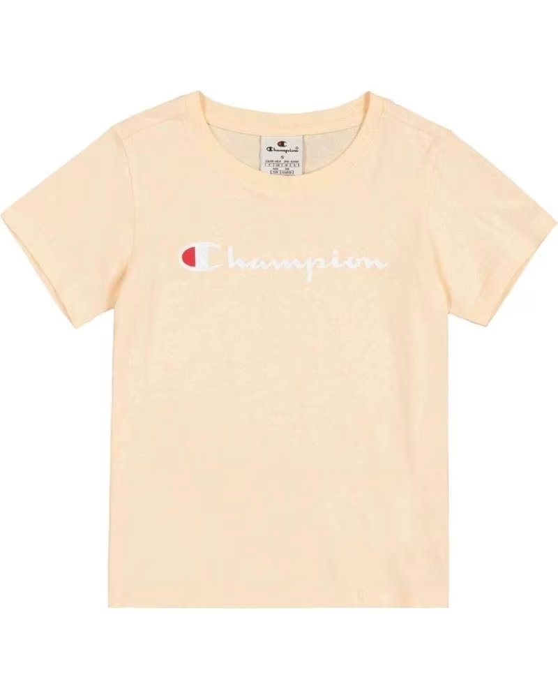 CHAMPION MAGLIETTA A MANICHE CORTE UNISEX CHAMPION PER BAMBINI NARANJA