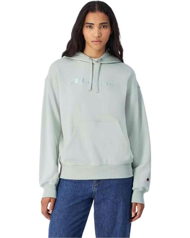 CHAMPION FELPA CON CAPPUCCIO CHAMPION DA DONNA VERDE