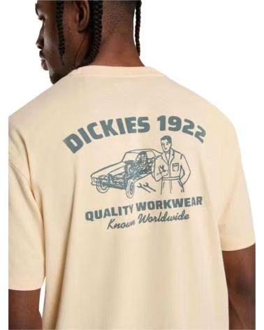DICKIES T-SHIRT DICKIES A MANICHE CORTE DA UOMO BEIGE