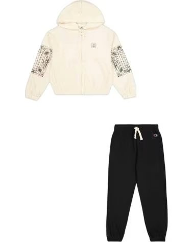 CHAMPION ENSEMBLE DE SURVÊTEMENT CHAMPION BEIGE POUR GARÇON AVEC IMPRIMÉ BEIGE
