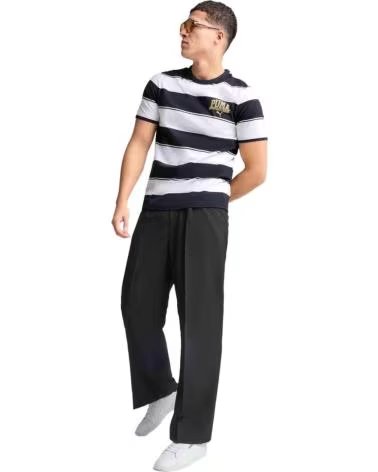 PUMA CAMISETA DE RAYAS PUMA CLASS STRIPE AOP BLANCO
