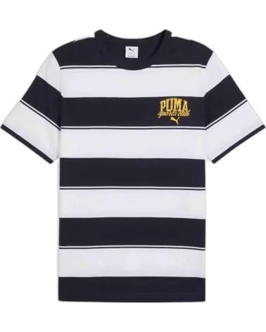 PUMA CAMISETA DE RAYAS PUMA CLASS STRIPE AOP BLANCO