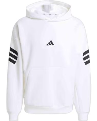 ADIDAS SWEAT À CAPUCHE FUTURE ICONS 3-STRIPES ADIDAS POUR HOMME BLANCO