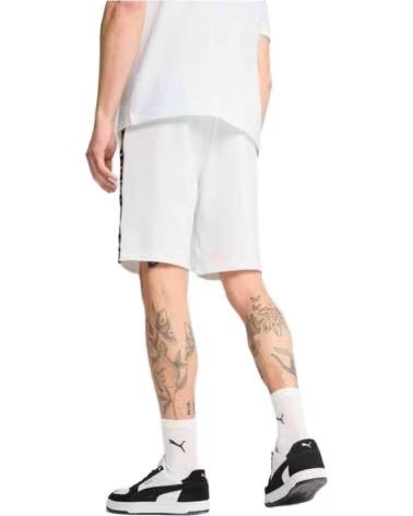PUMA PANTALONI CORTI PUMA ESS TAPE SHORTS 9 TR DA UOMO BLANCO