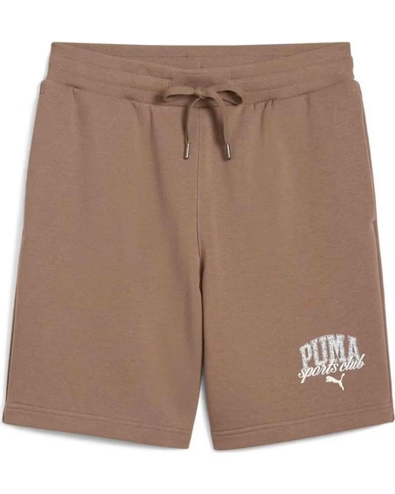 PUMA PANTALONCINO PUMA ESSENTIALS UOMO MARRONE MARRON