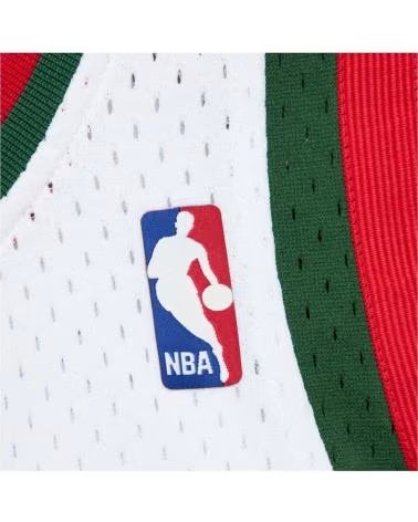 MITCHELL  NESS MITCHELL & NESS BASKETBALLTRIKOT BUCKS GIANNIS ANTETOKOUNMPO #34 HERREN WEISS BLANCO