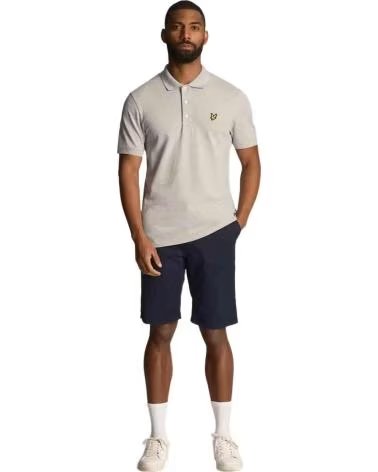 LYLEL  SCOTT POLO IN COTONE CON LOGO RICAMATO AZUL