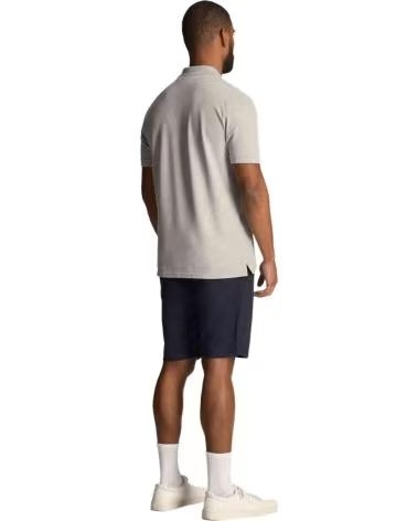 LYLEL  SCOTT POLO DE ALGODÃO COM LOGÓTIPO BORDADO AZUL