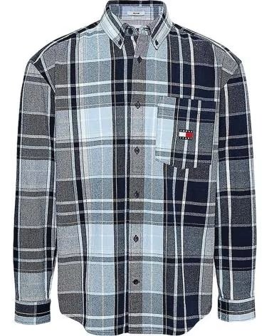 TOMMY JEANS CAMICIA A QUADRI TOMMY JEANS DA UOMO AZUL