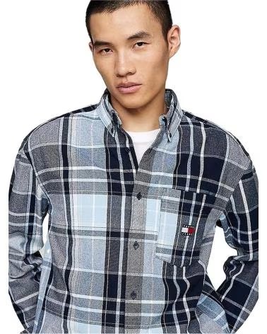 TOMMY JEANS CAMICIA A QUADRI TOMMY JEANS DA UOMO AZUL