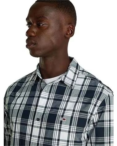 TOMMY JEANS TOMMY JEANS KARIERTES HEMD FÜR HERREN AZUL