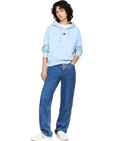 TOMMY JEANS SUDADERA CON CAPUCHA TOMMY JEANS PARA MUJER AZUL