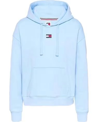 TOMMY JEANS SUDADERA CON CAPUCHA TOMMY JEANS PARA MUJER AZUL