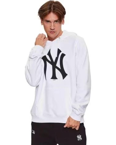 47 BRAND SWEAT À CAPUCHE 47 BRAND NEW YORK YANKEES BLANC HOMME BLANCO