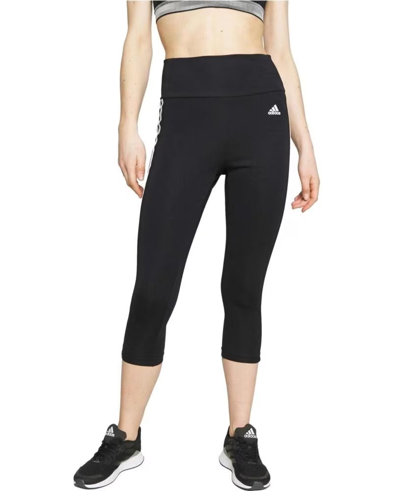 ADIDAS LEGGINGS ADIDAS 3 STRISCE DONNA NEGRO