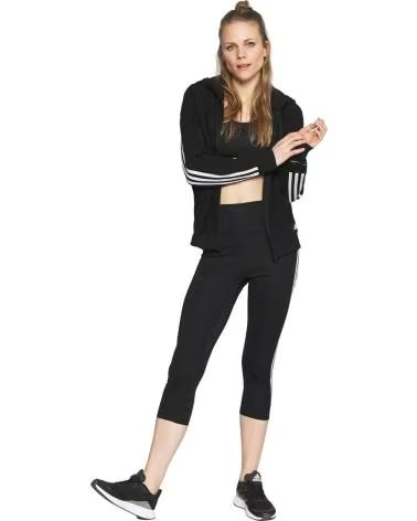 ADIDAS LEGGINGS ADIDAS 3 STRISCE DONNA NEGRO