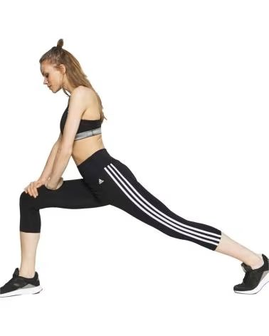 ADIDAS LEGGINGS ADIDAS 3 STRISCE DONNA NEGRO