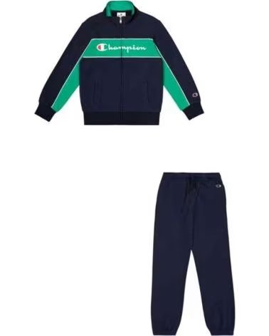 CHAMPION ENSEMBLE DE SPORT CHAMPION POUR GARÇONS BLEU MARINE ET VERT AZUL