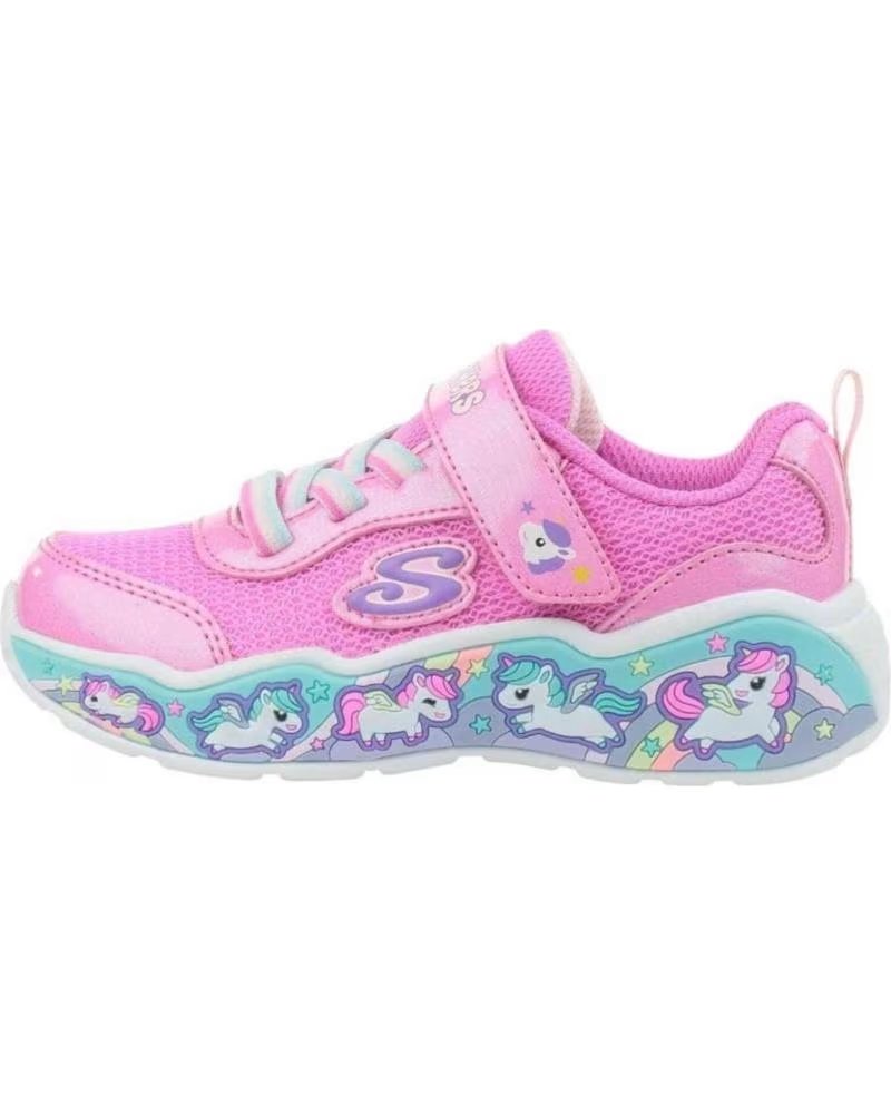 SKECHERS SCARPE DA GINNASTICA SKECHERS BAMBINA ROSA CON LUCI ROSA