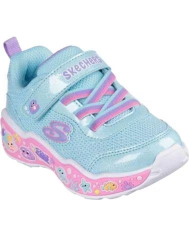 SKECHERS ZAPATILLAS NINA MODELO PLAY SCENE FUN SQUAD COLOR AZUL TQMT