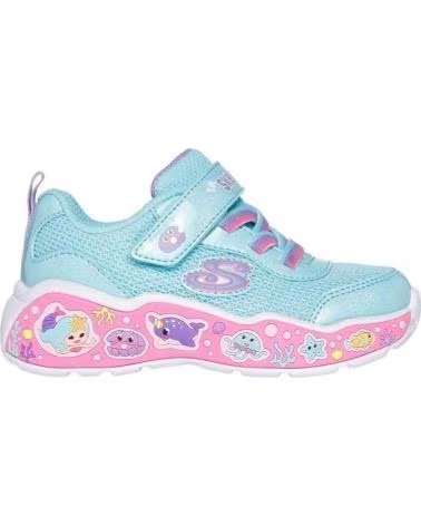 SKECHERS ZAPATILLAS NINA MODELO PLAY SCENE FUN SQUAD COLOR AZUL TQMT