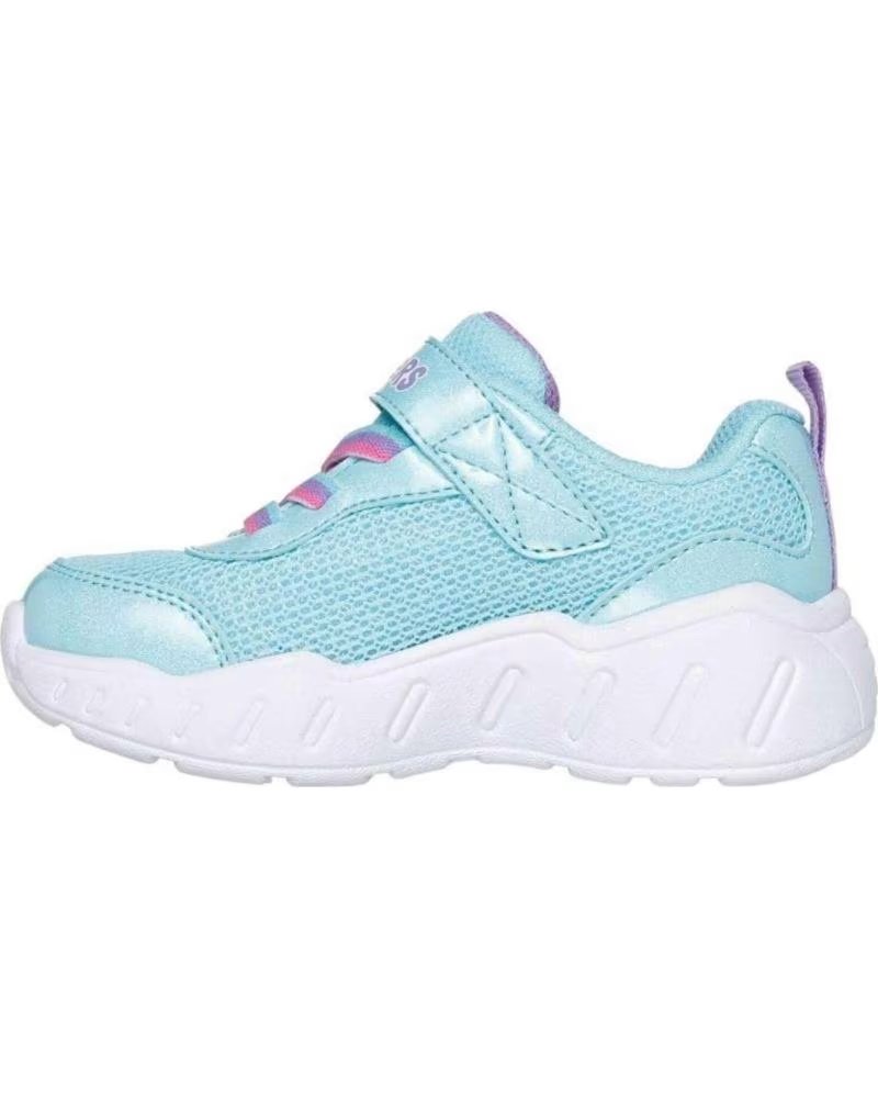 SKECHERS ZAPATILLAS NINA MODELO PLAY SCENE FUN SQUAD COLOR AZUL TQMT