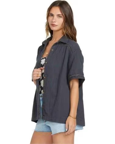 BILLABONG CAMICIA BILLABONG A MANICHE CORTE NEGRO