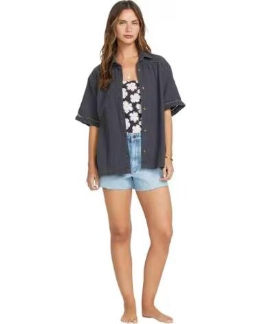 BILLABONG CAMICIA BILLABONG A MANICHE CORTE NEGRO