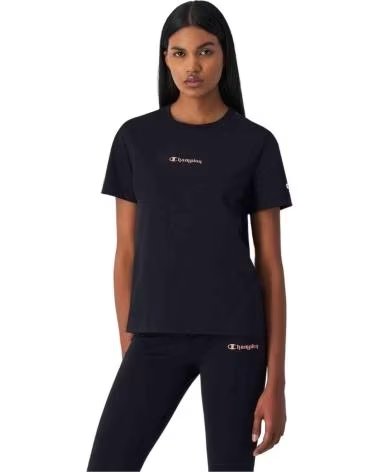 CHAMPION CAMISETA DE MANGA CORTA EN PARA MUJER NEGRO