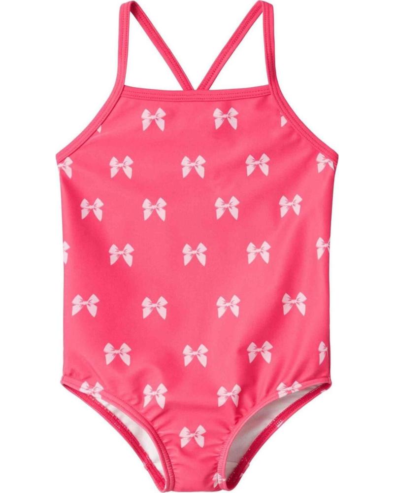 NAME IT BAÑADOR DE NIÑA CON ESTAMPADO DE LAZOS ROSA