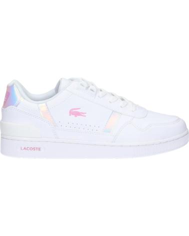 Deportivas de Mujer y Niña y Niño LACOSTE 44SUJ0017 T-CLIP 21G WHT-WHT