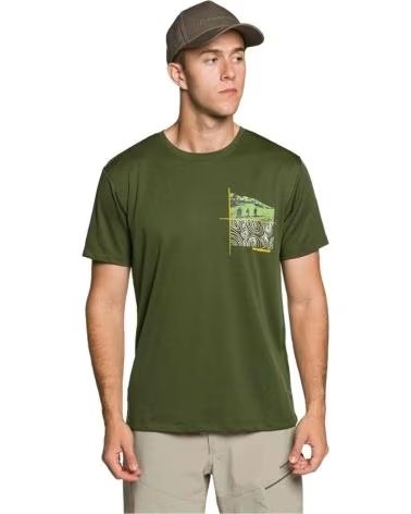 TRANGOWORLD CAMISETA DE MANGA CORTA EN PARA HOMBRE VERDE